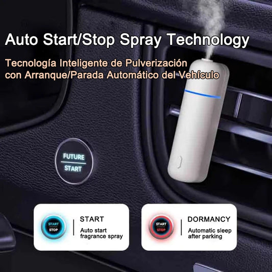 Smart Car Aroma Diffuser Auto Start Stop with Engine Fast Deodorizer Long Lasting Fragrance 6 Bottles Essential Oils Gift