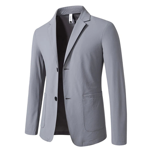 2026 New Summer Sunscreen Jacket for Men's Fattened Plus Size Fat Man Business Casual Suit Men's Top Single Piece