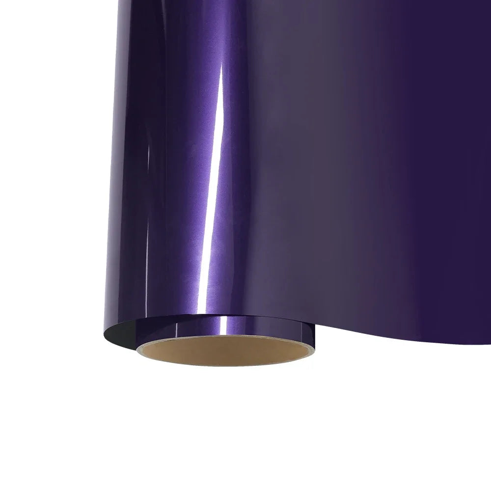Metallic Midnight Purple Car Sticker Color Change Vinyl Film PET Bubble Free Wrapping Car Accessories Auto Self Adhesive Decals