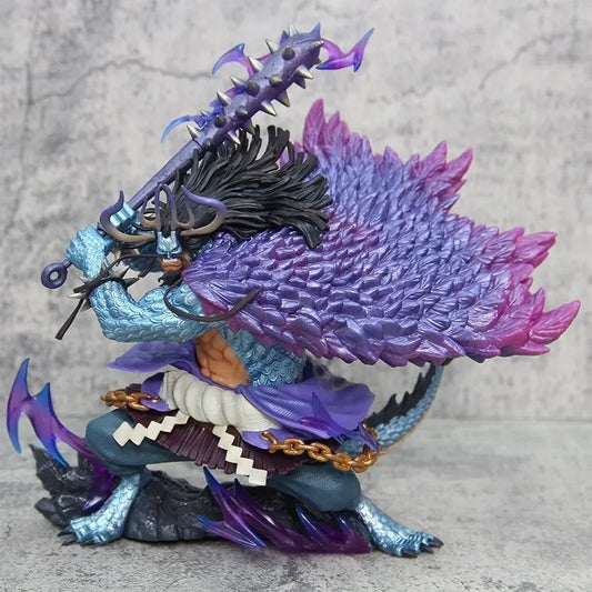 30cm One Piece Kaido Four Emperor Beasts Pirates Anime Figure Model Statue Collection Desktop Decoration Ornament Toys Gift