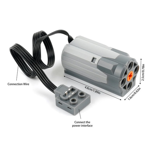 MOC Technical Parts Servo M Motor Battery Box PF IR Speed Remote Control Receiver Building Blocks Toy for Legoeds