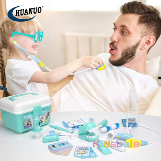 Doctor Play Set for Kid Medical Kit Pretend Play Dentist Toy Nurse Role Play with Stethoscope Educational Learning Gift for kids