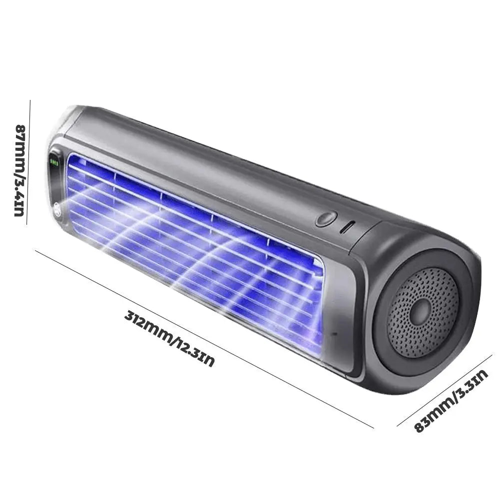 Portable Air Conditioner Fan Rechargeable Wall Mounted Small Fan Non-drilling Silent Summer Cooling Fan
