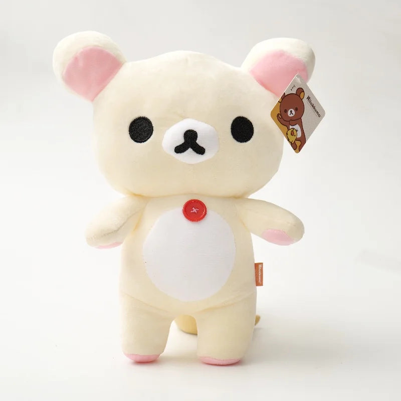 White Strawberry Rilakkuma Plush collection Teddy Bear Peluche Anime Bear Kuma Plushies Stuffed Doll Kawaii Room Decor Girl Gift