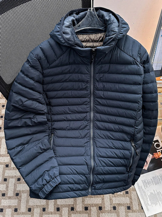 Men's down Cotton Jacket Lightweight Hooded Coat Trendy Winter Outerwear Warm Couples Cold-resistant Bread Style Clothing