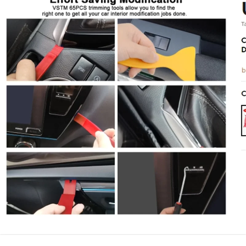 Car Audio Repair Tool Car Clip Rivet Fastener Door Panel Trim Removal Tool Auto Interior Disassembly Tools Car Pry Removal Tool