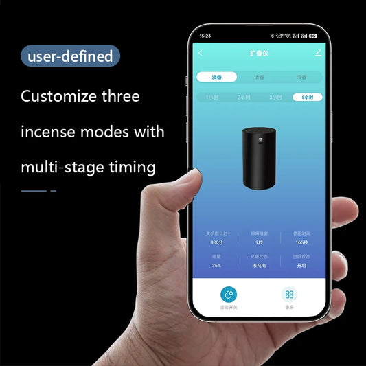 Portable Car Aroma Diffusers APP Connected Fragrance Smell Distributor Suitable for Office Home Car Fragrance Diffusers