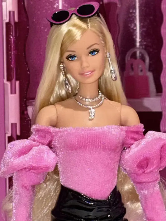 Superstar New 2026 Genuine Officially Licensed Barbie 2026 Deluxe Fashion Series Pink Black Lace Collectible 30cm Barbie Doll