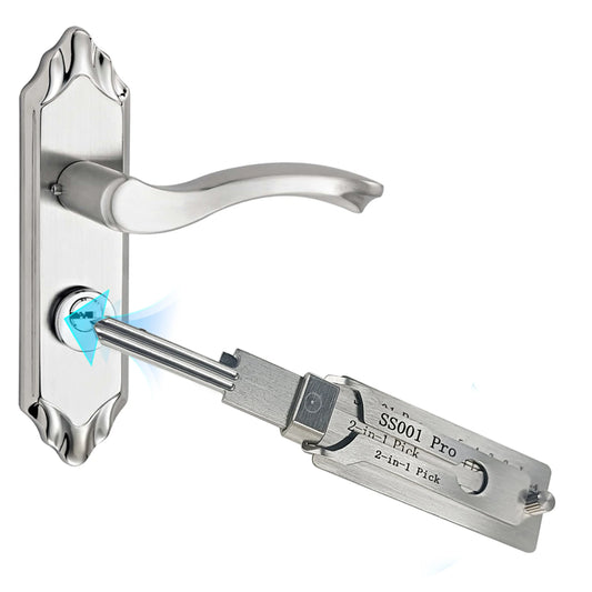 Stainless Steel Key Decoder 2 In 1 Precision Hook & Pick Set Lock Decoder O-ring Pickup Kit Maintenance Repair Hand Tools