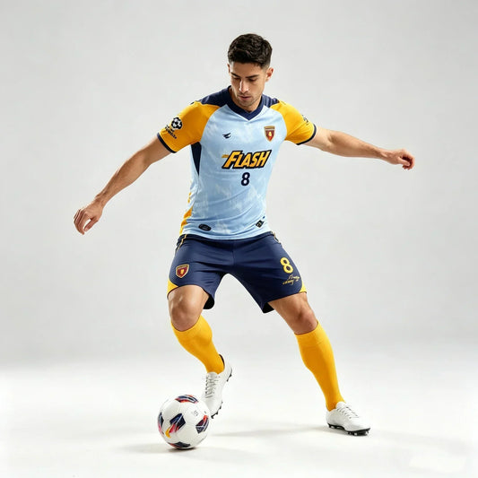 Custom Sublimation Printing Football Jersey Polyester Soccer Uniform Club Team Football Uniform Breathable Soccer Jersey For Men