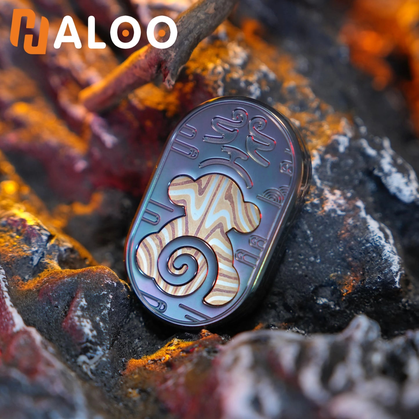 HalooPlayer Wukong Rhythm Slider Fidget Spinner EDC Fidget Toys Stress Reliever Anti Anxiety Hand Spinner for Adults Kids