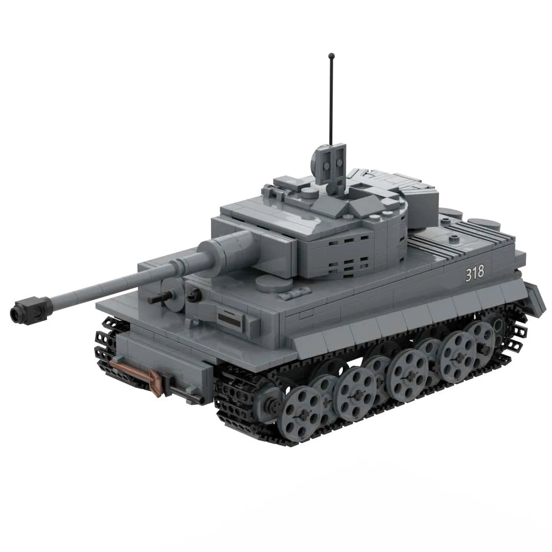WW2 Tiger E Tank Ferdinand Nashorn Heavy Destroyer German Army Building Block Toy Bricks Set Gift