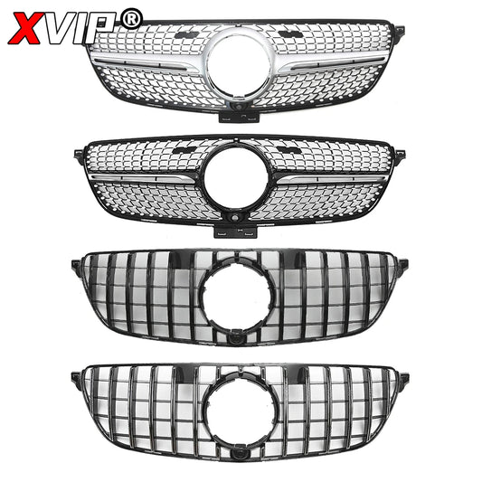 XVIP Front Chrome Diamonds Style Racing Grille For Mercedes Benz GLE C292 GLE350 GLE450 GLE500 GLE43 AMG 2016-2019 Upper Grilles