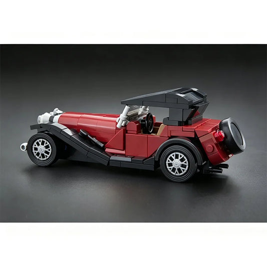 290 Pcs Vintage Classic Roadster Building Blocks Retro 1935 Convertible Car Model MOC Bricks Toy for Adult Collection Home Decor
