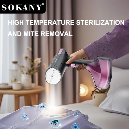 SOKANY12008 Handheld Portable Clothes Ironing Brush for Home and Travel, Mini Iron