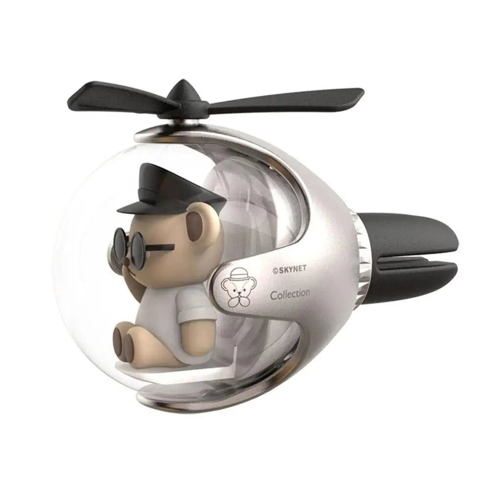 Fashion Car Aromatherapy Flying Ball Bear Car Air Outlet Creative Ornament Cute Cartoon Decor Manufacturer For Improve Car Scent