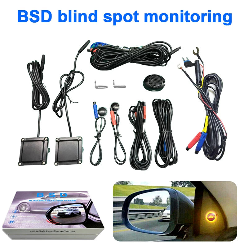 Car bsd blind spot monitoring system 24GHz microwave radar blind spot detection system bsm blind area lane change assistance