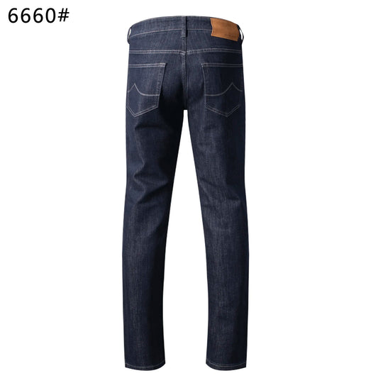 BLSK CPRT Jeans Thick Cotton Men 2025 Autumn Winter new casual warm zipper embroidery comfortable straight Big size 30-40 Pants