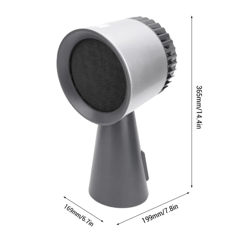 3 Speeds Quiet Desktop Kitchen Exhaust Fan Portable Range Hood Negative Ion Cooling Filter Detachable Oil Collection Box