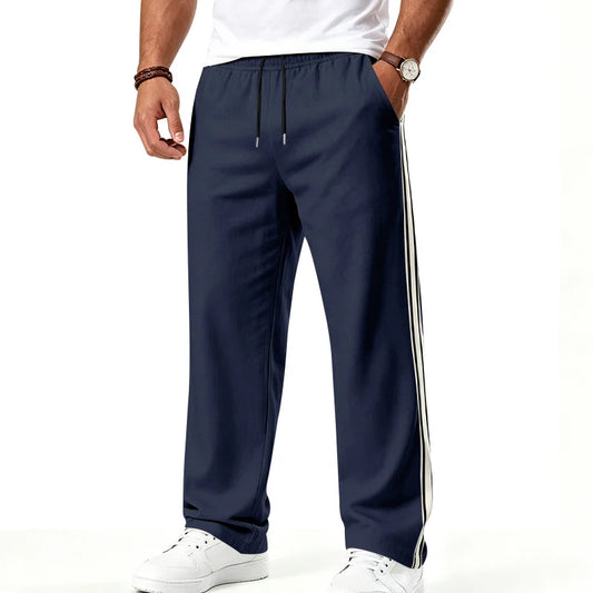 2026 Men Colorful Webbing Straight Sweatpants, Drawstring Loose Joggers For Gym Sports Wholesale EU US