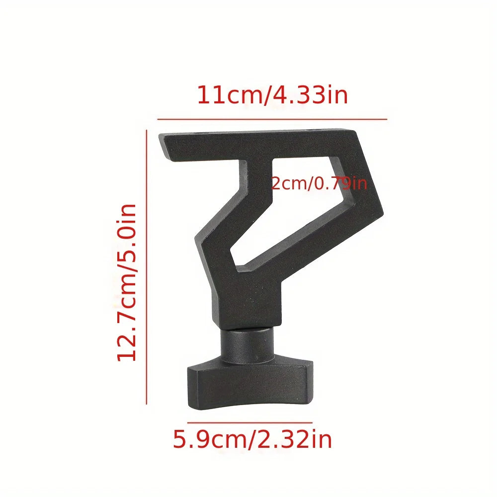2pcs Adjustable Jack Mounting Bracket for Jeep Wrangler JK 07-18 Car Jack Tube Mount Bracket Black Easy Installation