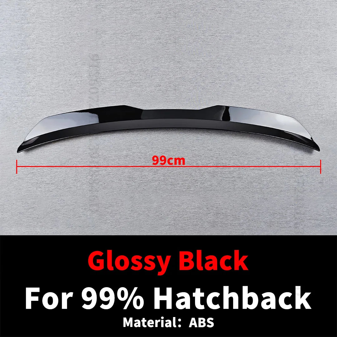 99cm Sport Universal Rear Trunk Spoiler Roof Wing Tail Trim Facelift Splitter Air Deflector Dam For 99% Hatchback Cars Tuning
