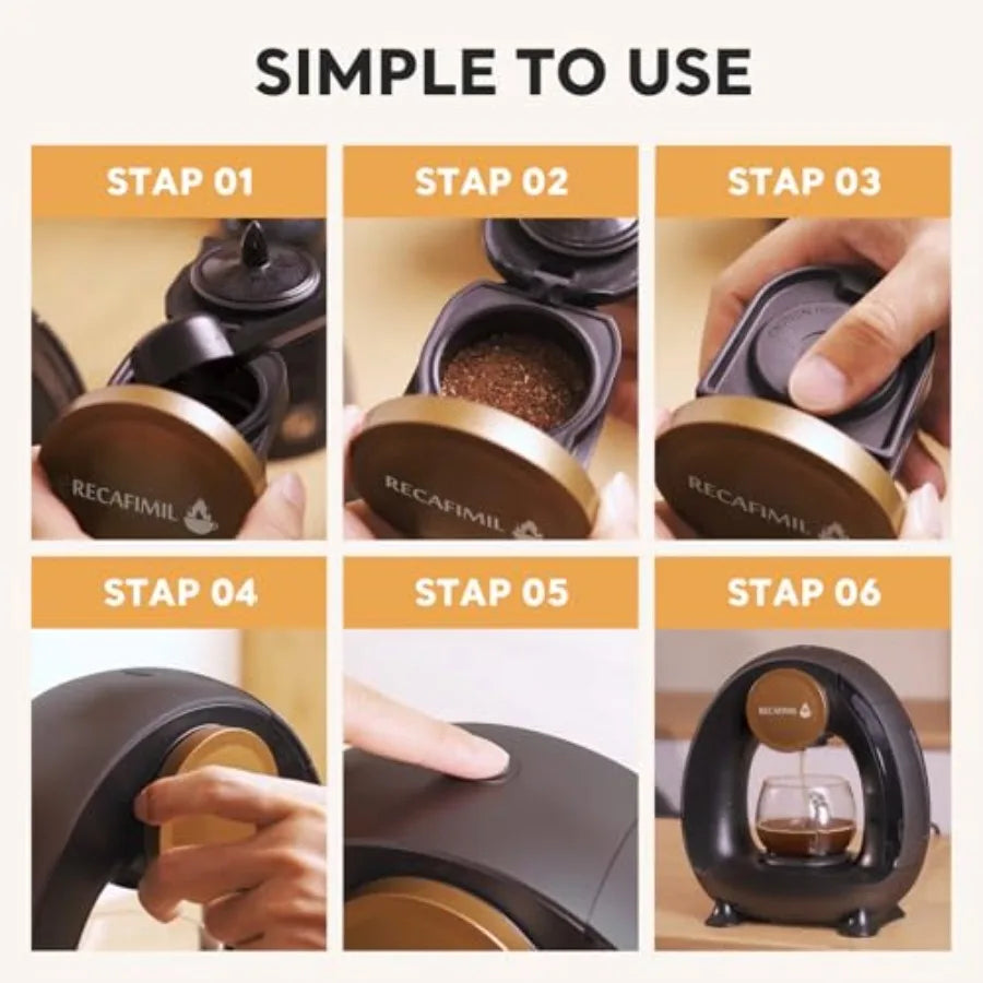 Single Serve Coffee Maker for K-Cup Pods and Grounds/Tea, Fast 2-Min Brew, 2-in-1 One-Button Machine, 48 oz Sizes, Stylish Comp