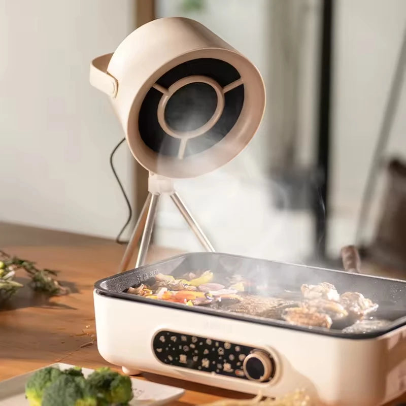 2026 New Portable Exhaust Fan Small Kitchen Hood Extractor Barbecue USB Supply Desktop Range Hoods Mini Suction Cooker Hood