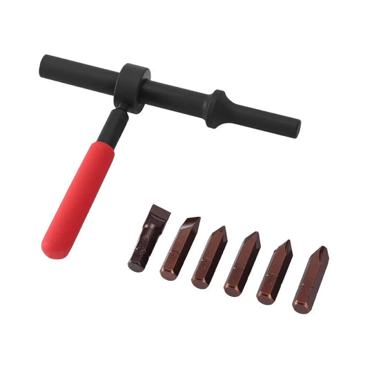 6pcs Air For Impact Screw Remover Bit Set Pneumatic Hammer Screwdriver Car Maintenance Tools Disassembly Tool
