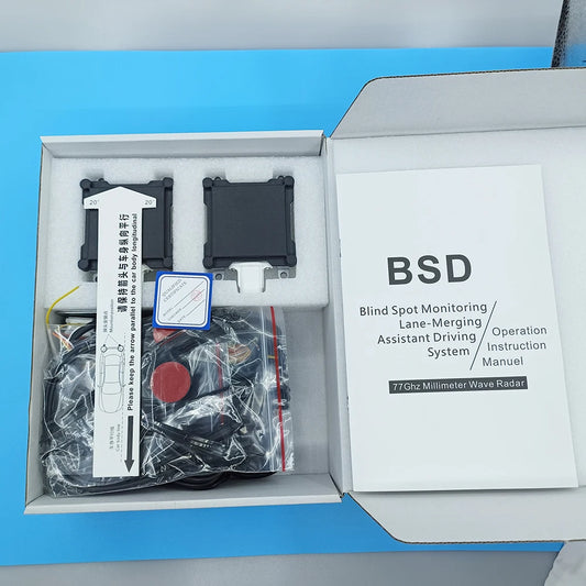 77GHz Millimeter Wave Radar Assist BSD Alarm System Car Blind Spot Lane Change Parallel Assist System Parking Sensor DOW AOA LCA