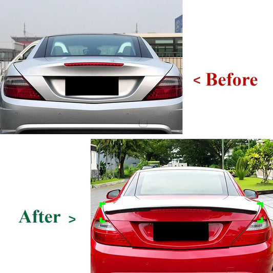 R172 Tail Wing Body Kits Part Gloss Black For Mercedes Benz SLK SLC R172 2011-2020 Car Rear Spoiler Trim Rear Trunk Lip Trim