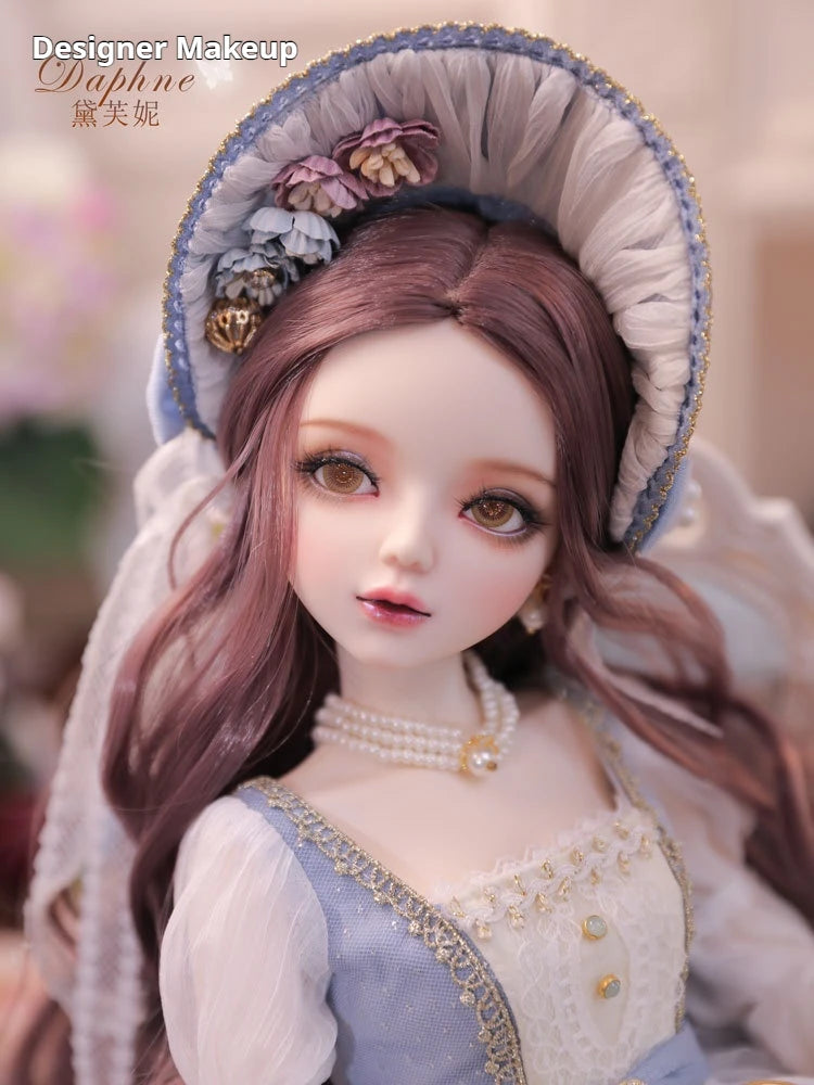 Daphne 1/3 Scale Mjd Ball Jointed Doll Full Set Moveable Two Tone Eyes Vintage Lace Dress Replaceable Outfit Adult Collection