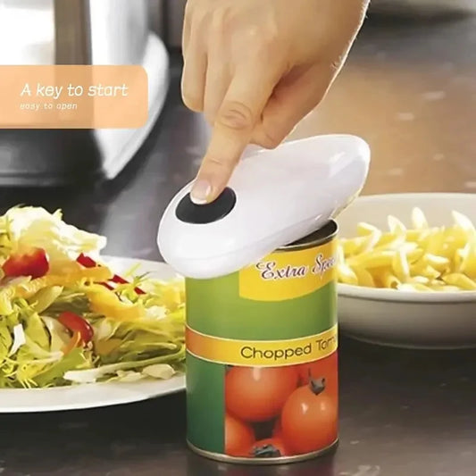 Easy Operate Electric Can Opener Multifunctional Jar Bottle Opener With Free Small Opener Battery Powered