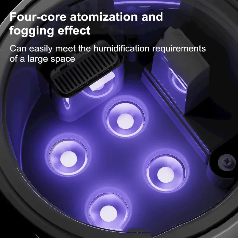 25L Industrial Humidifier Commercial Ultrasonic Humidifier Quad-core Atomization Smart Sterilization Disinfection Air Purifier