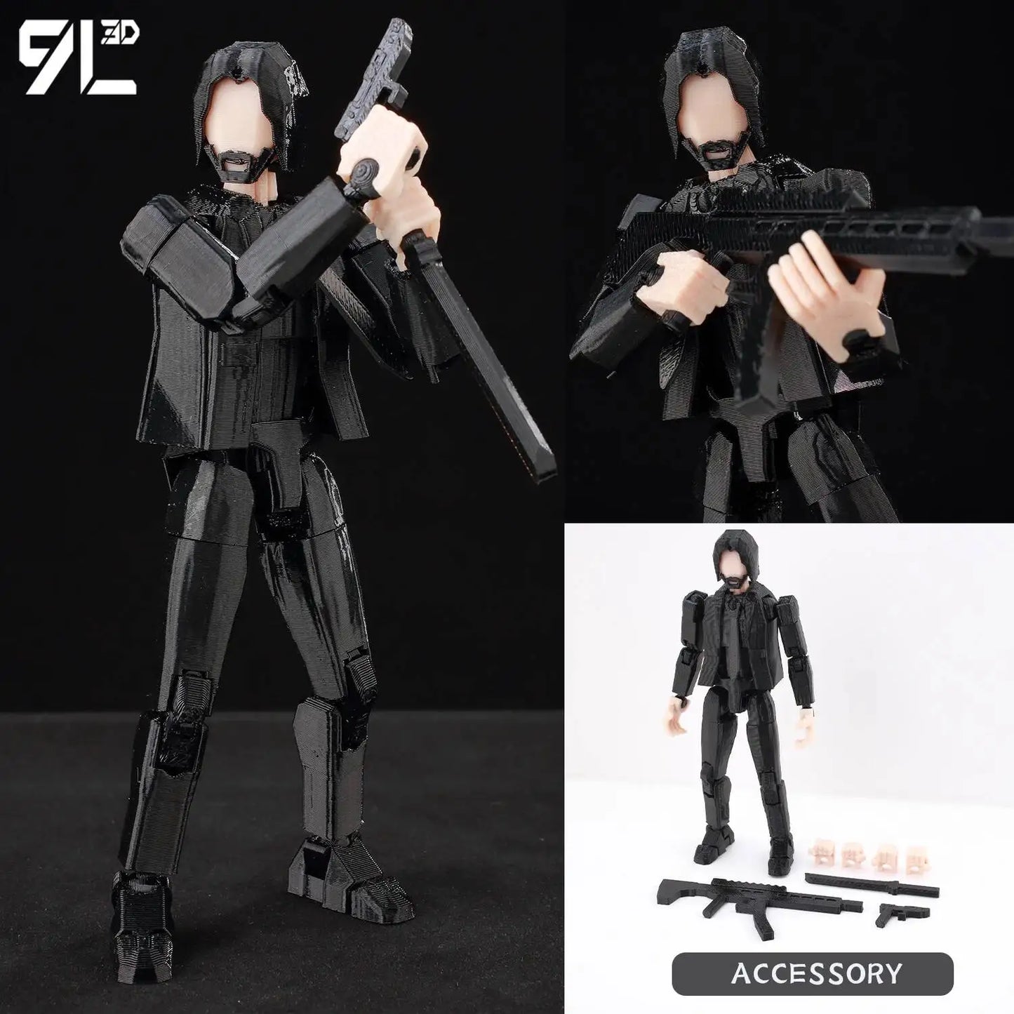 9L3D Invincible Slayer Daryl Dixon Lucky13 Action Figure Dummy13 Multi-Jointed Collectible Model Toys Titan13 Birthday Gifts T13