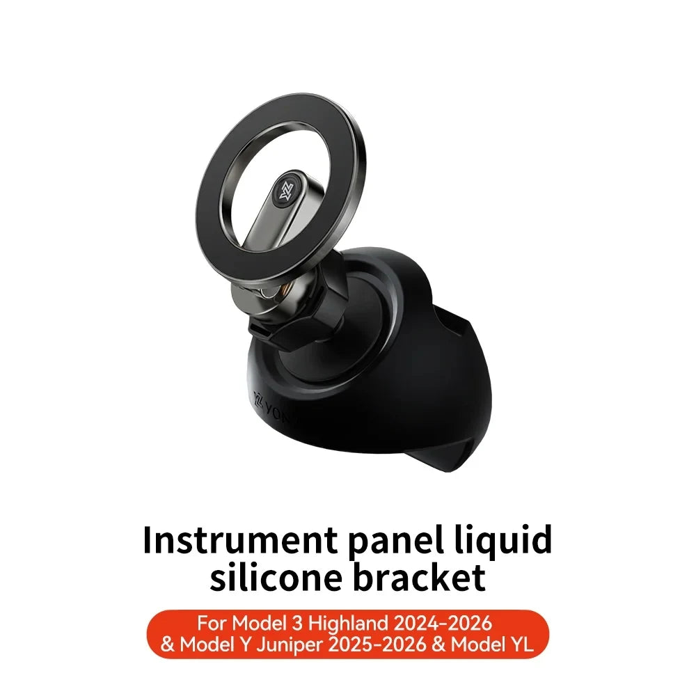 YZ For Tesla Highland Model 3/Y/YL Juniper Strong Magnetic Phone Holder for iPhone 17 16 Pro Max Samsung phones Air Outlet Base