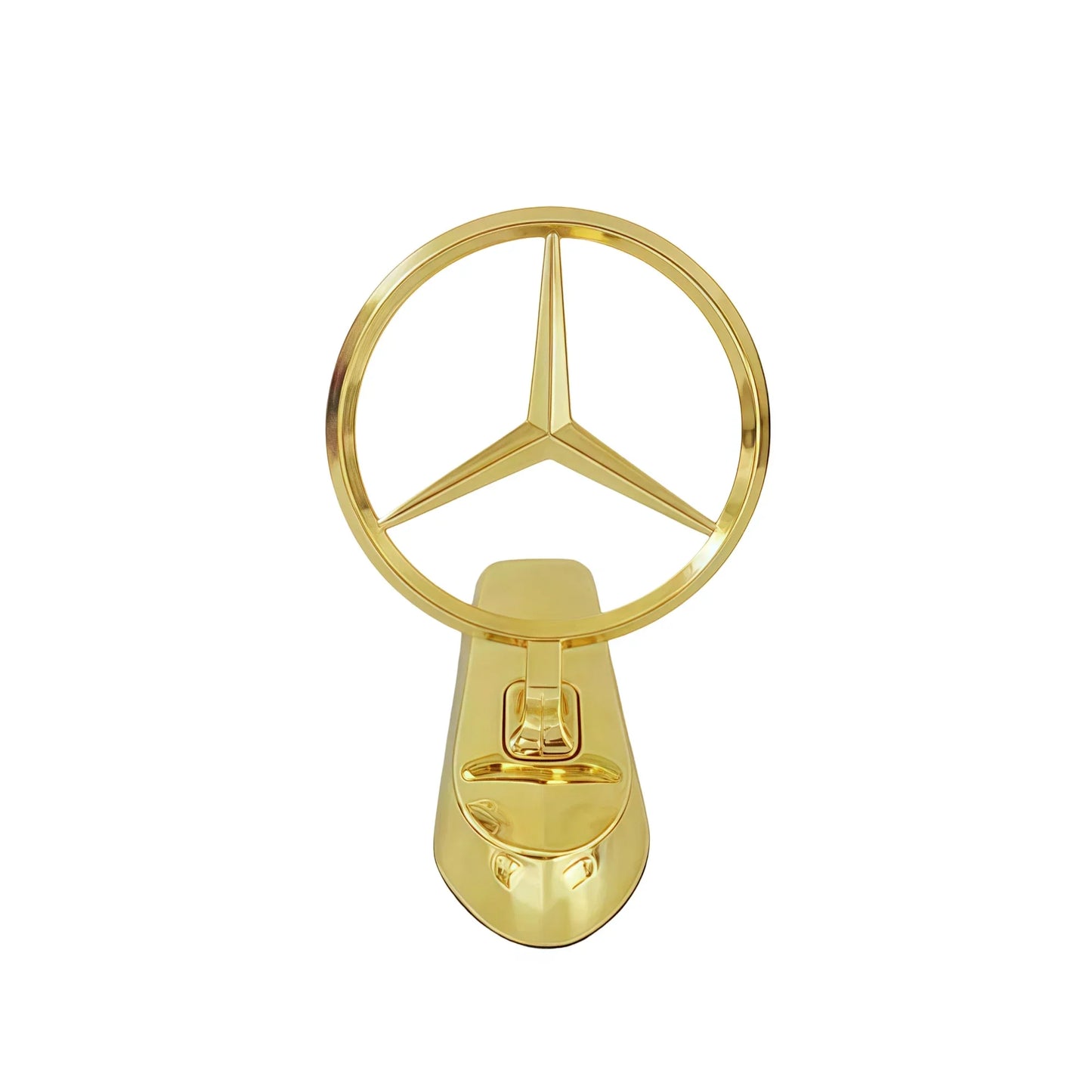 Emblem Badge for Car Hood Front Chrome Logo Luxurious Plated for Mercedes Benz Hood with Wing for C200 R300 E260 S450 S350