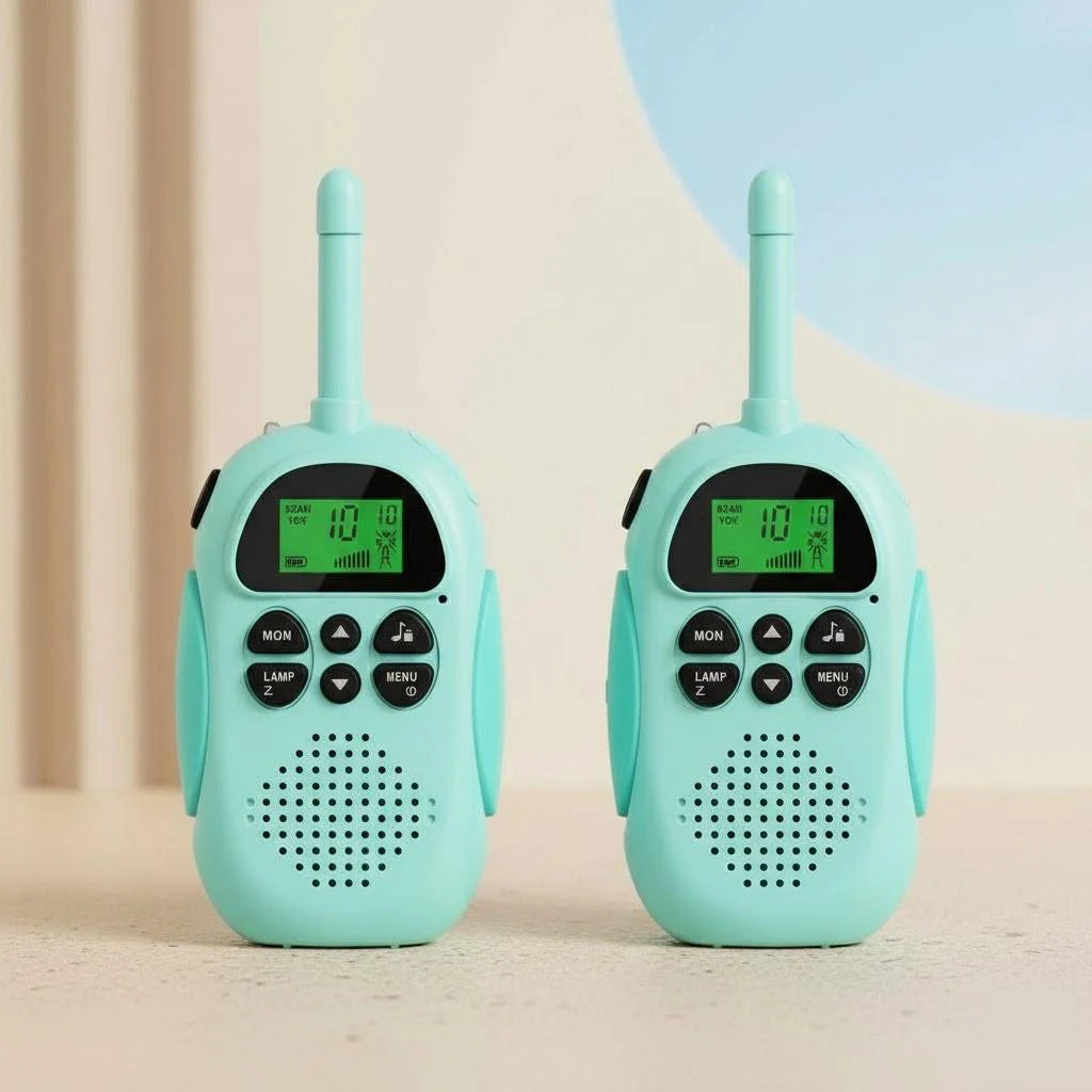 Rechargeable Walkie Talkies for Kids 2 Pack 22 Channels 3KM Range Toys Two Way Radio Children Gifts
