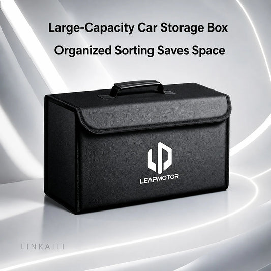 Suitable for Leapmotor C10 T03 A10 B10 C10 C01 C11 C16 D19 car carbon fiber trunk storage box large capacity foldable storage bo
