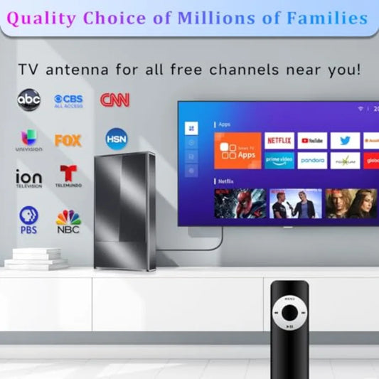 2026 Strongest TV Antenna Indoor, Ultra-Long Miles Outdoor Long Ranges, Digital Antenna for Smart TV, Best Amplifier Signal Boo
