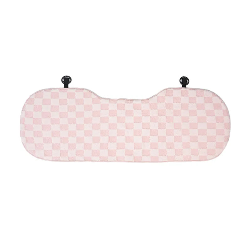 Pink Car Seat Cushion Covers Winter Thick Warm Anti-Slip Plush Comfortable Simple Design Car Seat Cover Seat Accessories