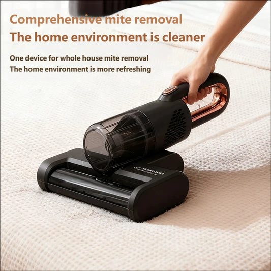 Portable Wireless Handheld Household Vacuum Cleaner Powerful UV HEPA Filter Mite Remover
