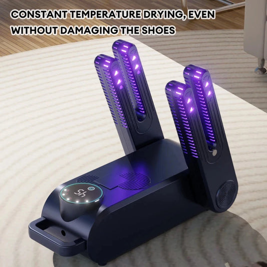 Shoe Dryer Electric Shoe and Portable Boot Dryer 180° Folding Design Smart Display for Shoes Gloves Hats Socks Ski Boots EU Plug