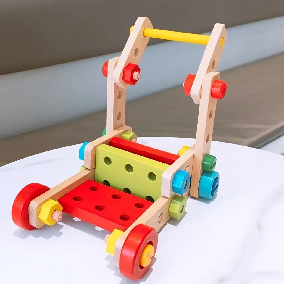 Children's Wooden Building Block Assembly Toy Set Christmas Birthday Gift