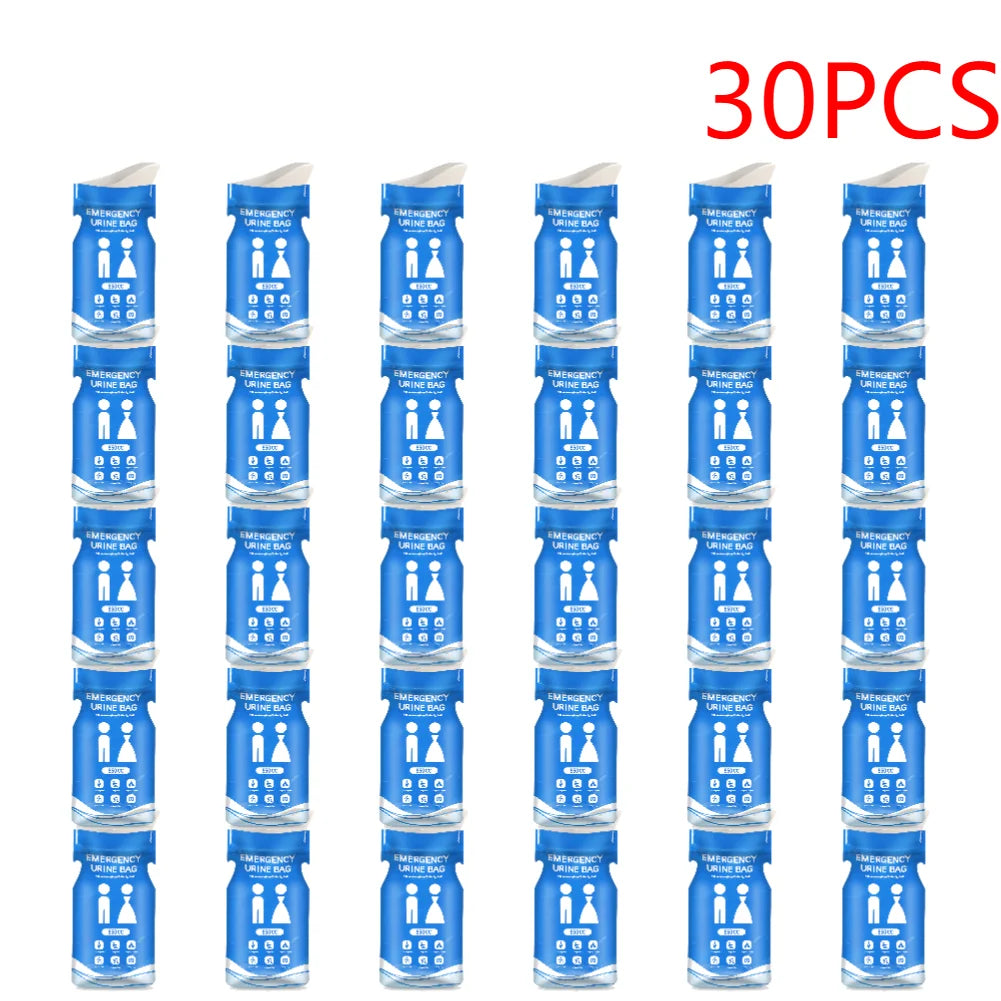 1-30PCS Outdoor Emergency Urine Bags 850ml Disposable Travel Mini Mobile Toilet Portable Urinal Bag for Female Baby Male Vomitin
