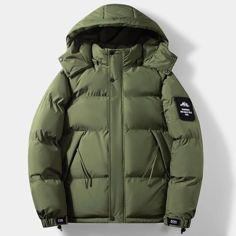 Winter Outdoor Sports Leisure Windproof Breathable Warm Cotton Clothing Comfortable Fashionable Trendy Men's Hooded Jacket