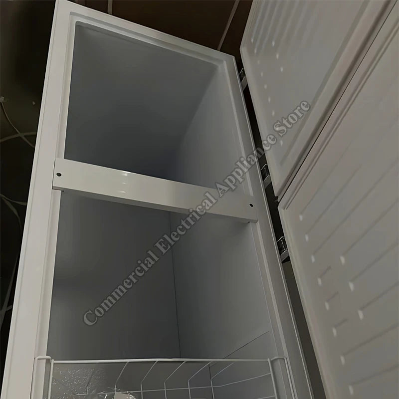 Freezer Commercial Refrigerator Freezer Large Capacity Double Door Horizontal Top Open Dual Temperature Chest Freezer