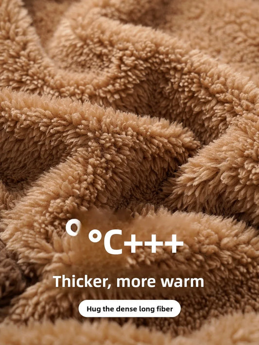 Thiened Coral Fce Pajamas Women's Winter Home Clothes Long Sve Bodysuit Sp Robe for Men And Women Couples