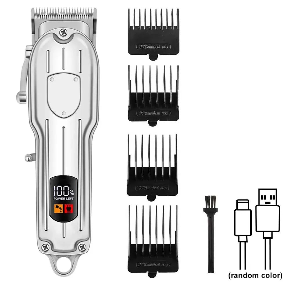 Electric Hair Clipper Display Digital Multifunctional Home Hair Trimmer Professional Grade Haircut Grooming Kit for Men
