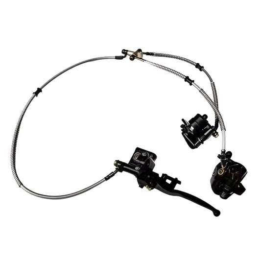 Front Twin Brake Caliper Master Cylinder Assembly, Easy to Install, Go Kart Brake Kit for , Golf Cart Accessories